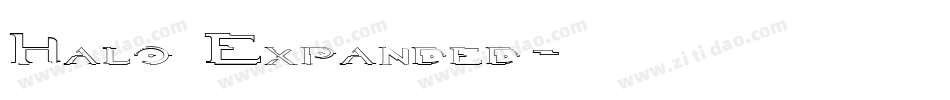 Halo Expanded字体转换